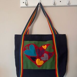 PRIDE Colorful Heart Tote Bag
